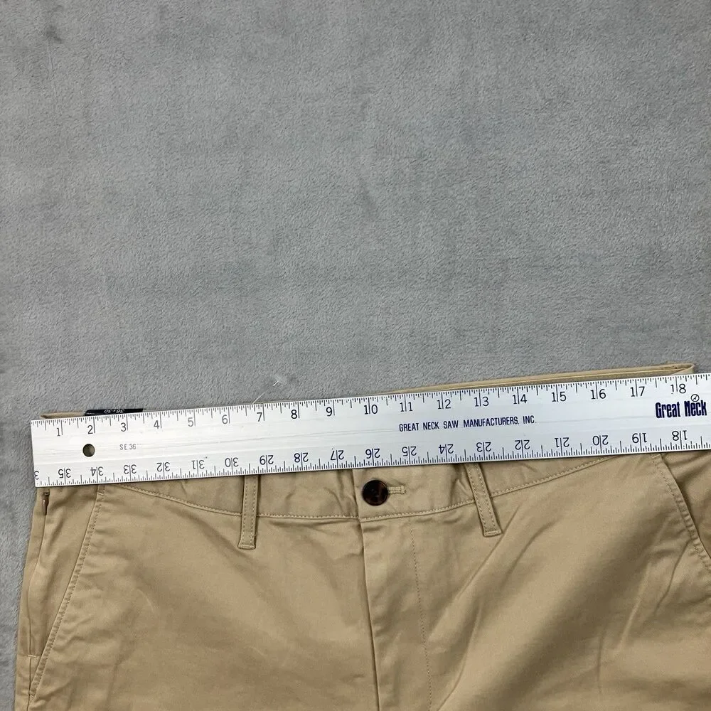 J Crew Chino Pants Mens 36x30 Khaki Slim TruTemp365 British Office Casual BZ109